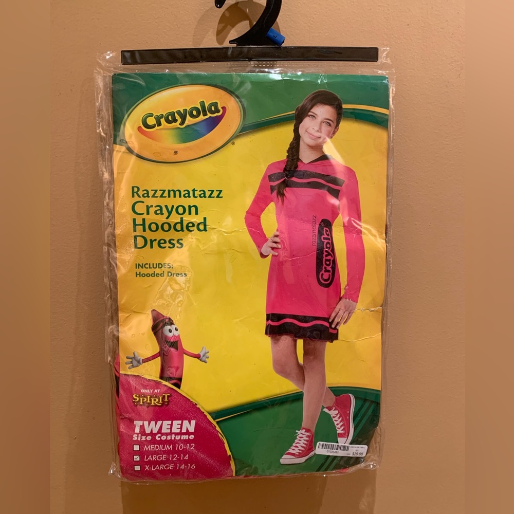 Spirit Halloween Crayola Tween Size 12 14 Costume EUC